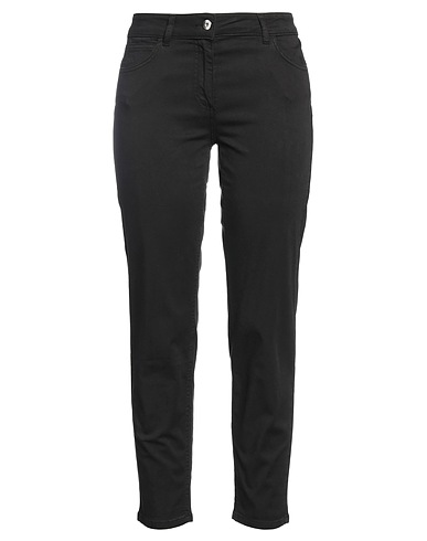 CORTE dei GONZAGA Casual trouser Black 57% Cotton, 40% Tencel™, 3% Elastane