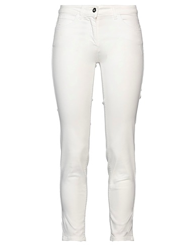CORTE dei GONZAGA Casual trouser White 57% Cotton, 40% Tencel™, 3% Elastane