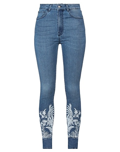 RUE•8ISQUIT Denim trousers Blue 74% Cotton, 25% Polyester, 1% Elastane