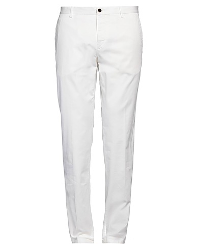 PT Torino Casual trouser White 98% Cotton, 2% Elastane