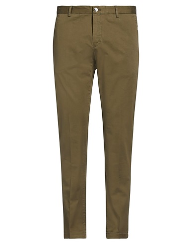 PT Torino Casual pants Military green 98% Cotton, 2% Elastane