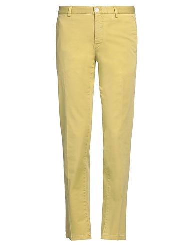 PT Torino Casual pants Lime green 98% Cotton, 2% Elastane