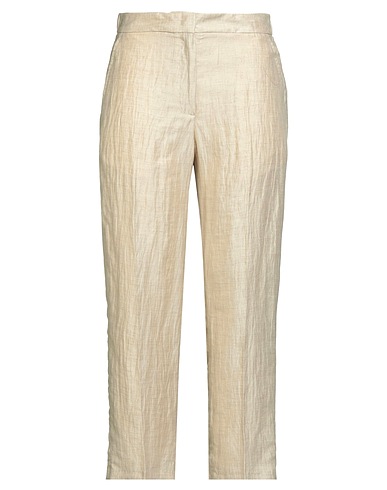 SEVENTY VENEZIA Casual pants Beige 88% Linen, 12% Polyamide
