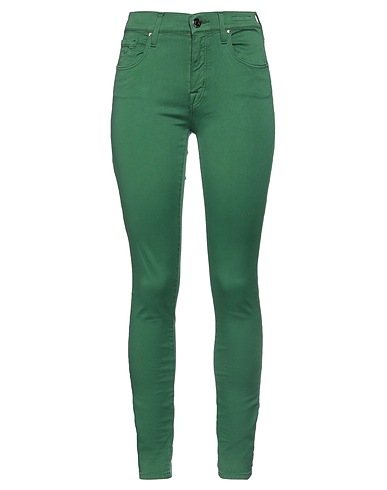 JACOB COHЁN Casual pants Green 98% Cotton, 2% Elastane