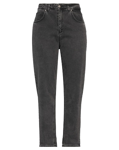 BERNA Denim pants Black 98% Cotton, 2% Elastane