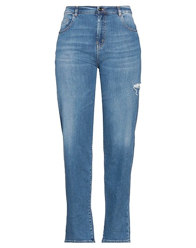 KAOS JEANS Denim trousers Blue 98% Cotton, 2% Elastane
