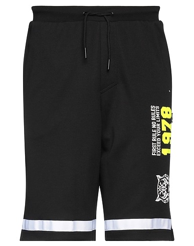 PLEIN SPORT Shorts & Bermuda Black 52% Cotton, 48% Polyester