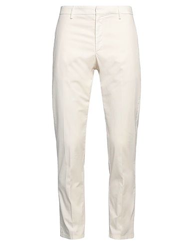 DONDUP Casual trouser Off white 96% Cotton, 4% Elastane