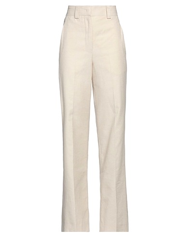 JUCCA Casual trouser Beige 65% Cotton, 30% Polyester, 5% Other Fibres