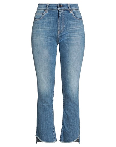 LIVIANA CONTI Denim trousers Blue 92% Cotton, 8% Elastomultiester