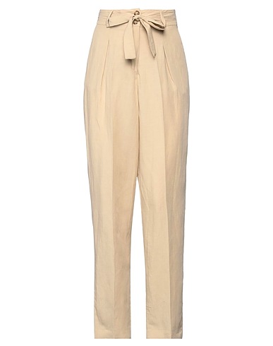 MOONSHINE Milano Casual trouser Beige 68% Viscose, 32% Linen