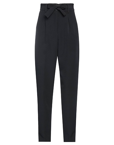 MOONSHINE Milano Casual trouser Black 68% Viscose, 32% Linen