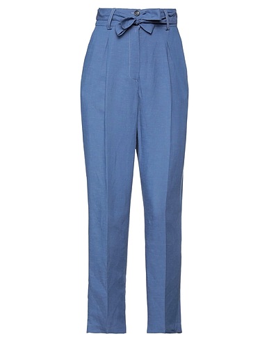 MOONSHINE Milano Casual pants Blue 68% Viscose, 32% Linen