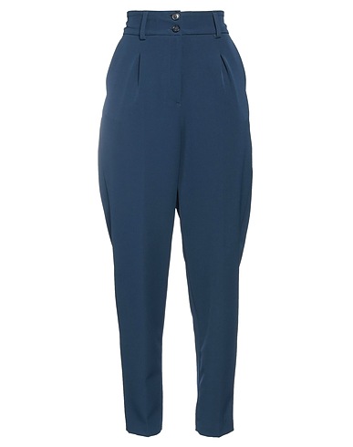 MOONSHINE Milano Casual pants Midnight blue 68% Viscose, 32% Linen