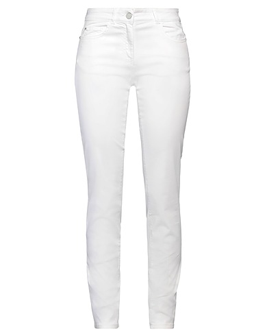 NENETTE Casual trouser BIANCO 97% Cotton, 3% Elastane