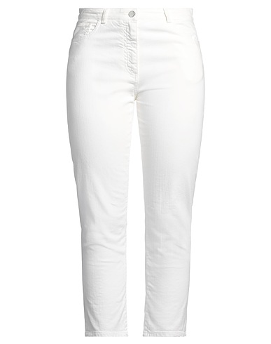 SEVENTY VENEZIA Casual pants White 95% Cotton, 5% Elastane