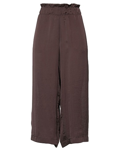 COLLECTION PRIVĒE? Casual pants Dark brown 100% Polyester