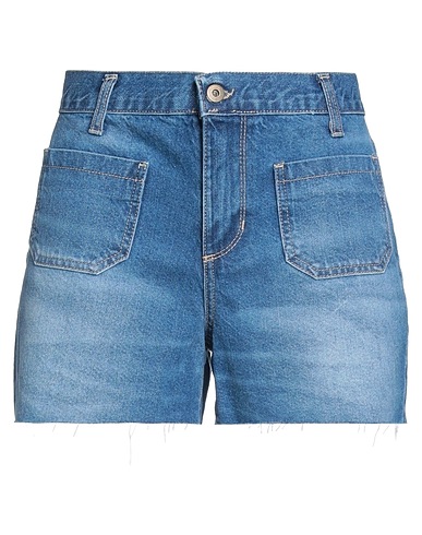 MERCI ITALIA Denim shorts Blue 100% Cotton