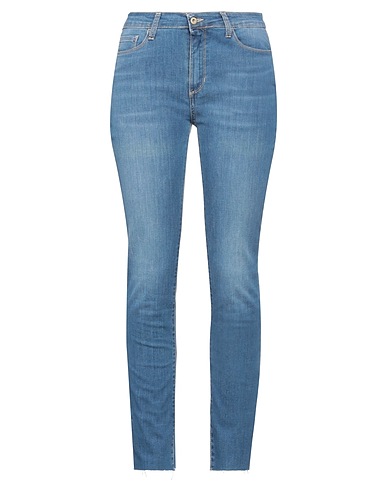 MERCI ITALIA Denim pants Blue 90% Cotton, 8% Polyester, 2% Elastane
