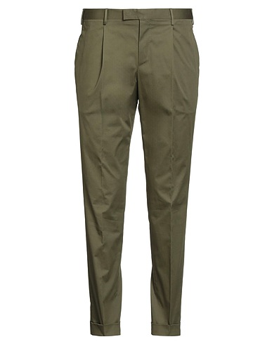 PT Torino Casual trouser Military green 95% Cotton, 5% Elastane