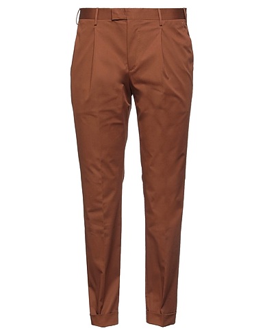 PT Torino Casual trouser Brown 95% Cotton, 5% Elastane