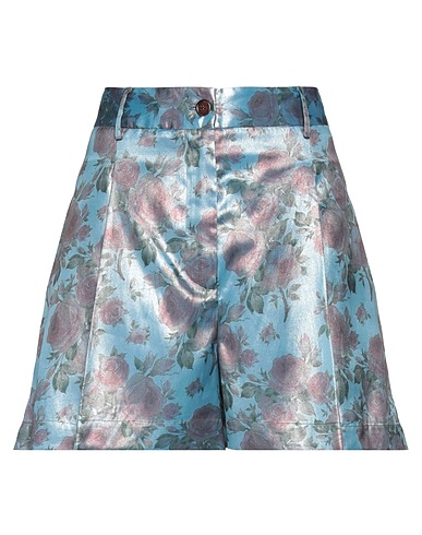 CO.GO Shorts & Bermuda Turquoise 50% Silk, 50% Cotton