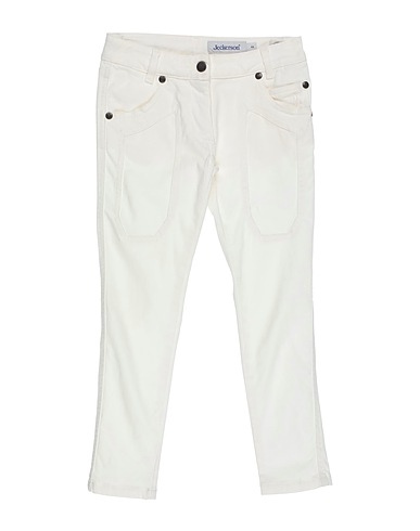 JECKERSON Casual trouser Ivory 97% Cotton, 3% Elastane