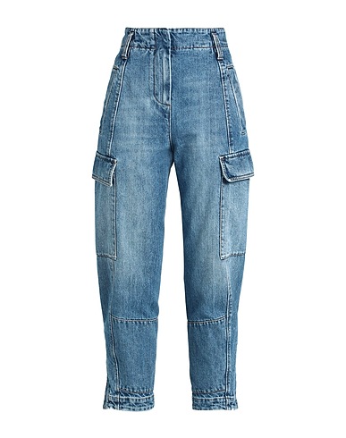 BRUNELLO CUCINELLI Baggy Blue 100% Cotton, Brass