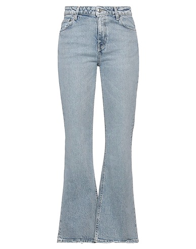 ROŸ ROGER'S Denim trousers Blue 98% Cotton, 2% Elastane