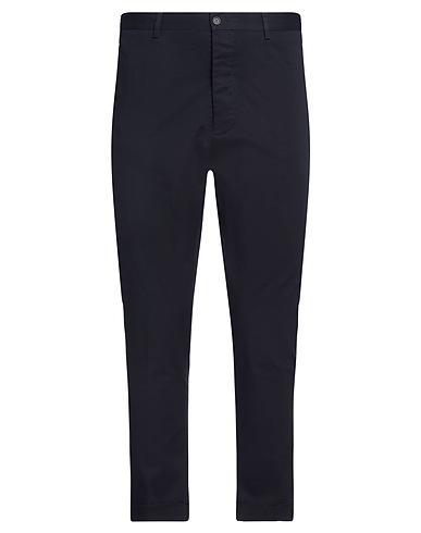 MESSAGERIE Casual pants Midnight blue 97% Cotton, 3% Elastane