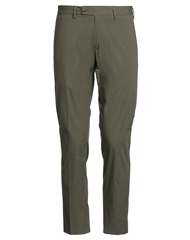 MESSAGERIE Casual trouser PATRIZIO PISCAGLIA Military green 97% Cotton, 3% Elastane
