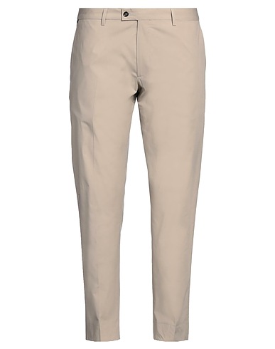 MESSAGERIE Casual pants PATRIZIO PISCAGLIA Taupe 97% Cotton, 3% Elastane
