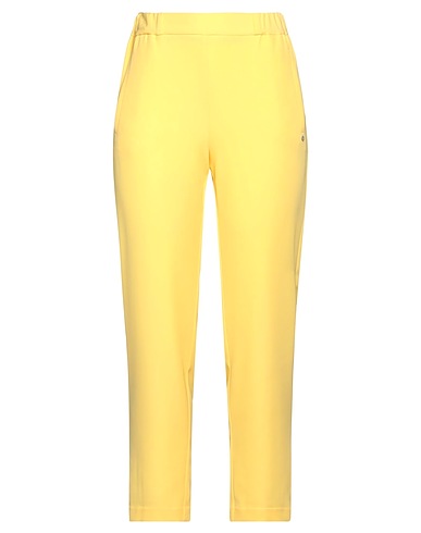 OTTOD'AME Casual pants Yellow 97% Polyester, 3% Elastane