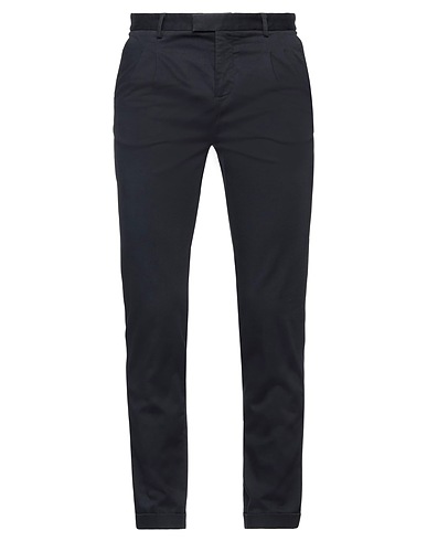 DANIELE ALESSANDRINI HOMME Casual trouser Midnight blue 97% Cotton, 3% Elastane