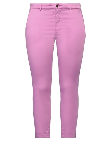 KAOS JEANS Casual pants Mauve 96% Cotton, 4% Elastane