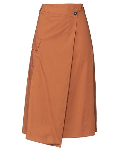 WOOLRICH Midi skirt Brown 100% Cotton