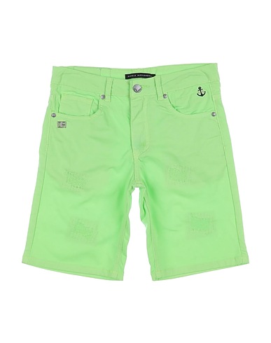 DANIELE ALESSANDRINI Shorts & Bermudas Säuregrün 98% Baumwolle, 2% Elastan