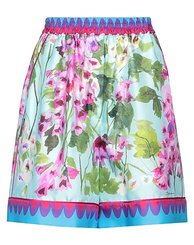 DOLCE&GABBANA Shorts & Bermuda Sky blue 100% Silk