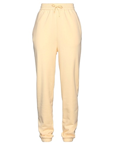 SAMSØE Φ SAMSØE Casual trouser Pastel yellow 60% Organic cotton, 40% Polyester
