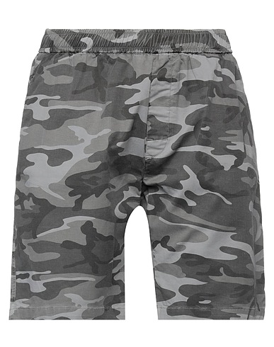 DP CLOTHING Shorts & Bermuda Grey 97% Cotton, 3% Elastane