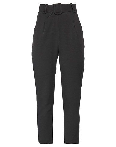 U R INK Casual pants Black 95% Polyester, 5% Elastane