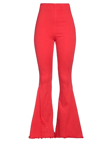 ALESSANDRA GALLO Pantalone Rosso 97% Cotone, 3% Elastan