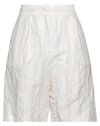FABIANA FILIPPI Shorts & Bermuda Ivory 89% Cotton, 11% Metallic fiber, Polyester