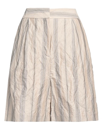 FABIANA FILIPPI Shorts & Bermuda Light grey 89% Cotton, 11% Metallic fiber, Polyester