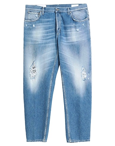 DONDUP Denim trousers Blue 100% Organic cotton