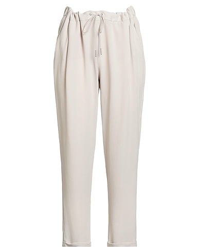 FABIANA FILIPPI Casual trouser Off white 57% Acetate, 43% Silk, Polyester, Elastane