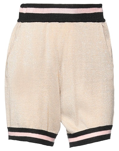 LE VOLIÈRE Shorts & Bermuda Beige 50% Cotone, 30% Acrilico, 20% Lurex®