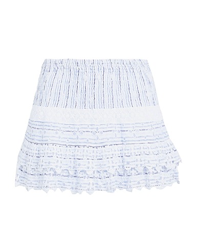 TEMPTATION POSITANO Mini skirt White 100% Linen