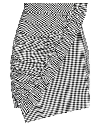 LE VOLIÈRE Mini skirt Black 80% Cotton, 20% Elastane