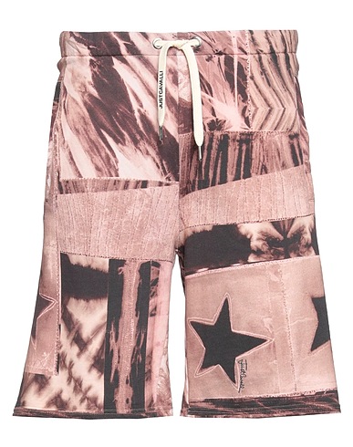 JUST CAVALLI Shorts & Bermuda Light brown 97% Cotton, 3% Elastane